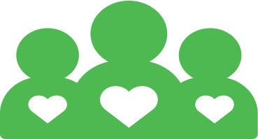 Illustration - 3 people with heart