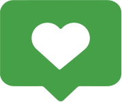 Illustration - a heart inside a dialog