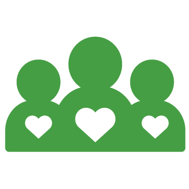 Illustration - 3 people with heart