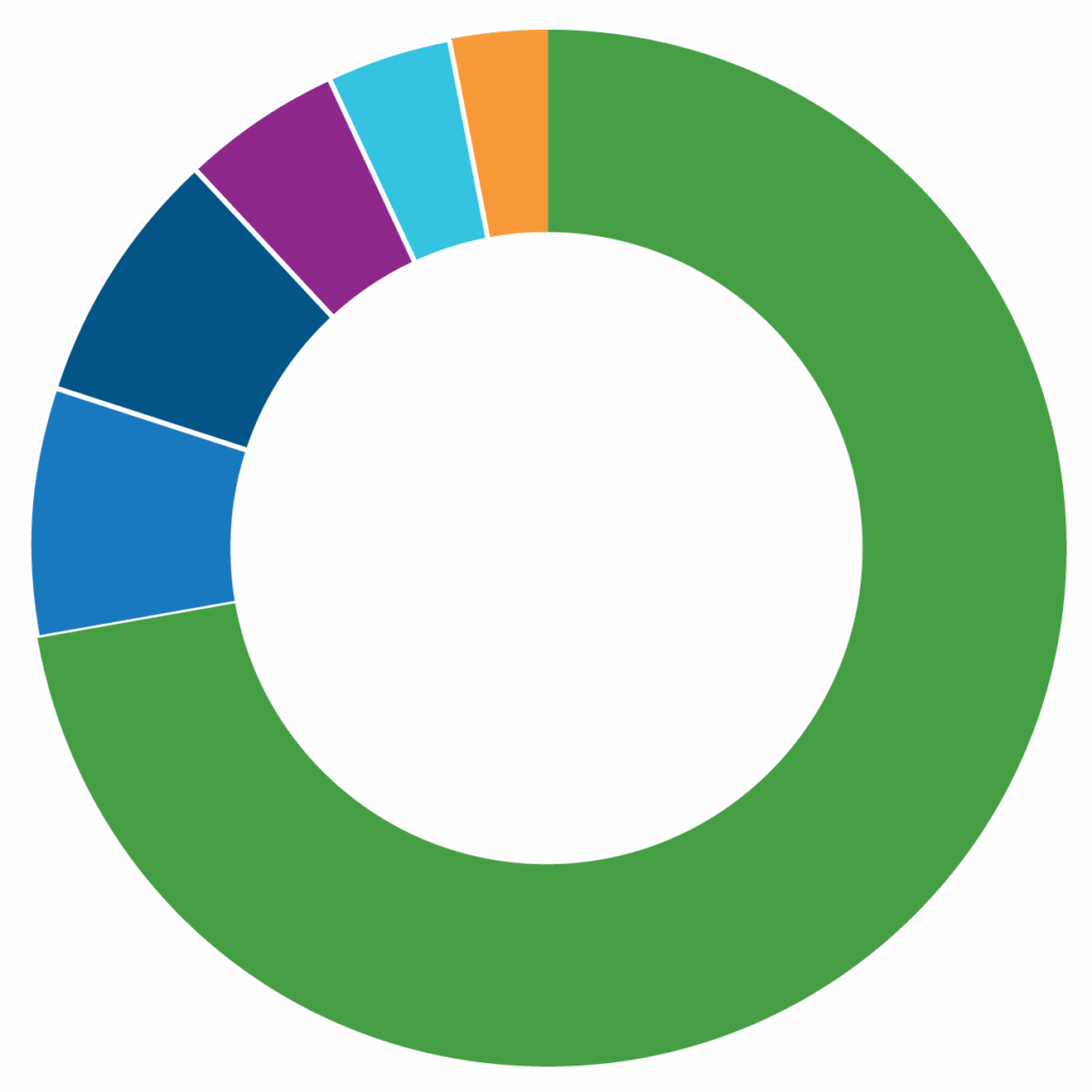 A pie chart