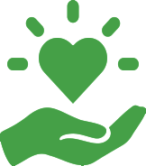 Illustration - hand holding a heart